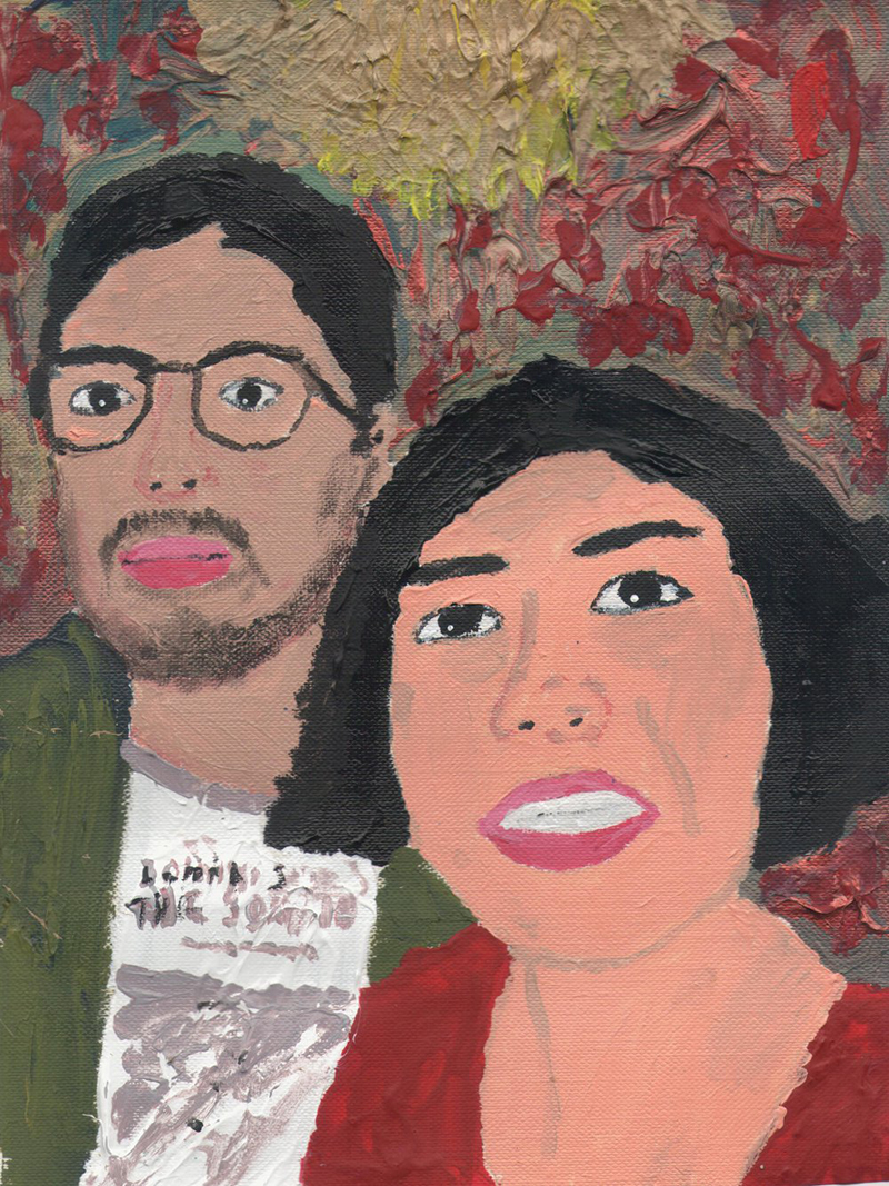 Julie and her brother Julie and her brother